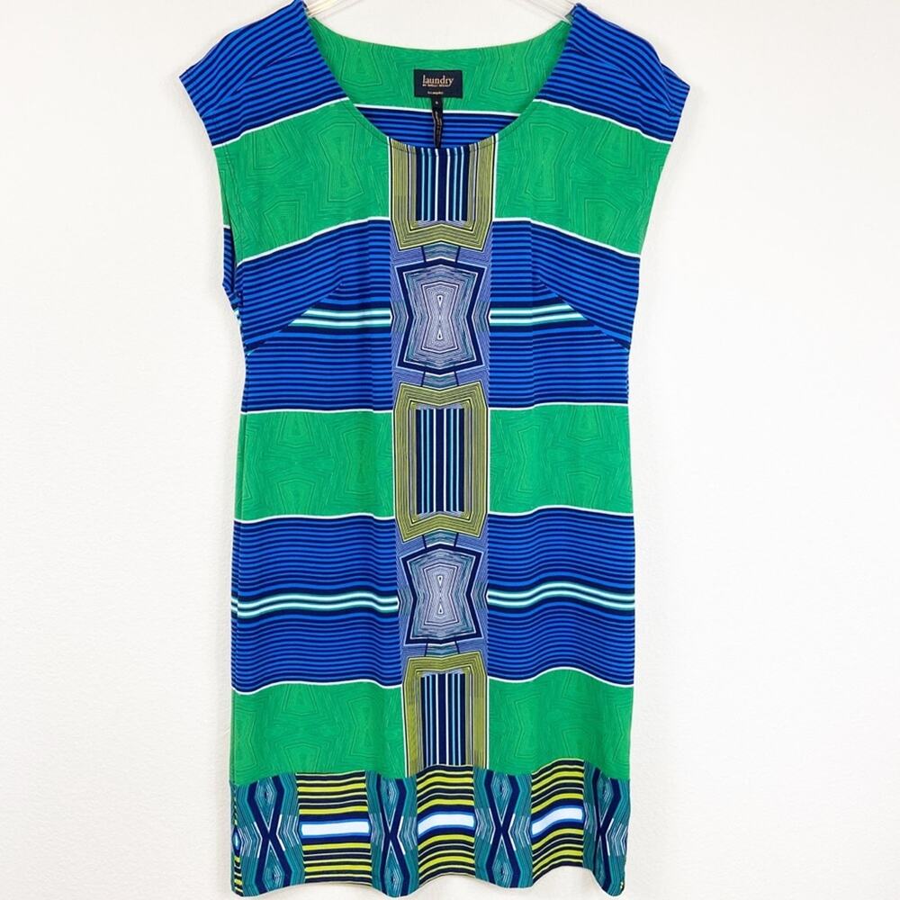 Laundry By Shelli Segal Bright Pattern Dress Sz S